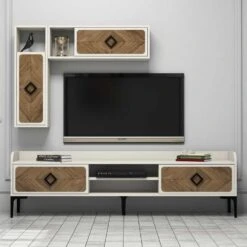 Woody Fashion TV-meubel | 100% Melamine | Notencrème -Emob 845HCT3075 20 202 4919