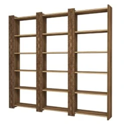 Woody Boekenplank | 100% Gemelamineerd | Notenhout | 184 Breedte -Emob 845HCT3619 20 203 3c98