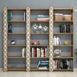 Stijlvolle Woody Boekenplank | 100% Melamine Gecoat | 184cm Breedte | Walnoot Crème 6 Stijlvolle Woody Boekenplank | 100% Melamine Gecoat | 184cm Breedte | Walnoot Crème -Emob 845HCT3621 20 202 33e0