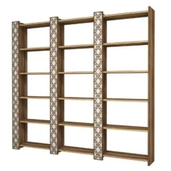 Stijlvolle Woody Boekenplank | 100% Melamine Gecoat | 184cm Breedte | Walnoot Crème 7 Stijlvolle Woody Boekenplank | 100% Melamine Gecoat | 184cm Breedte | Walnoot Crème -Emob 845HCT3621 20 203 21e2