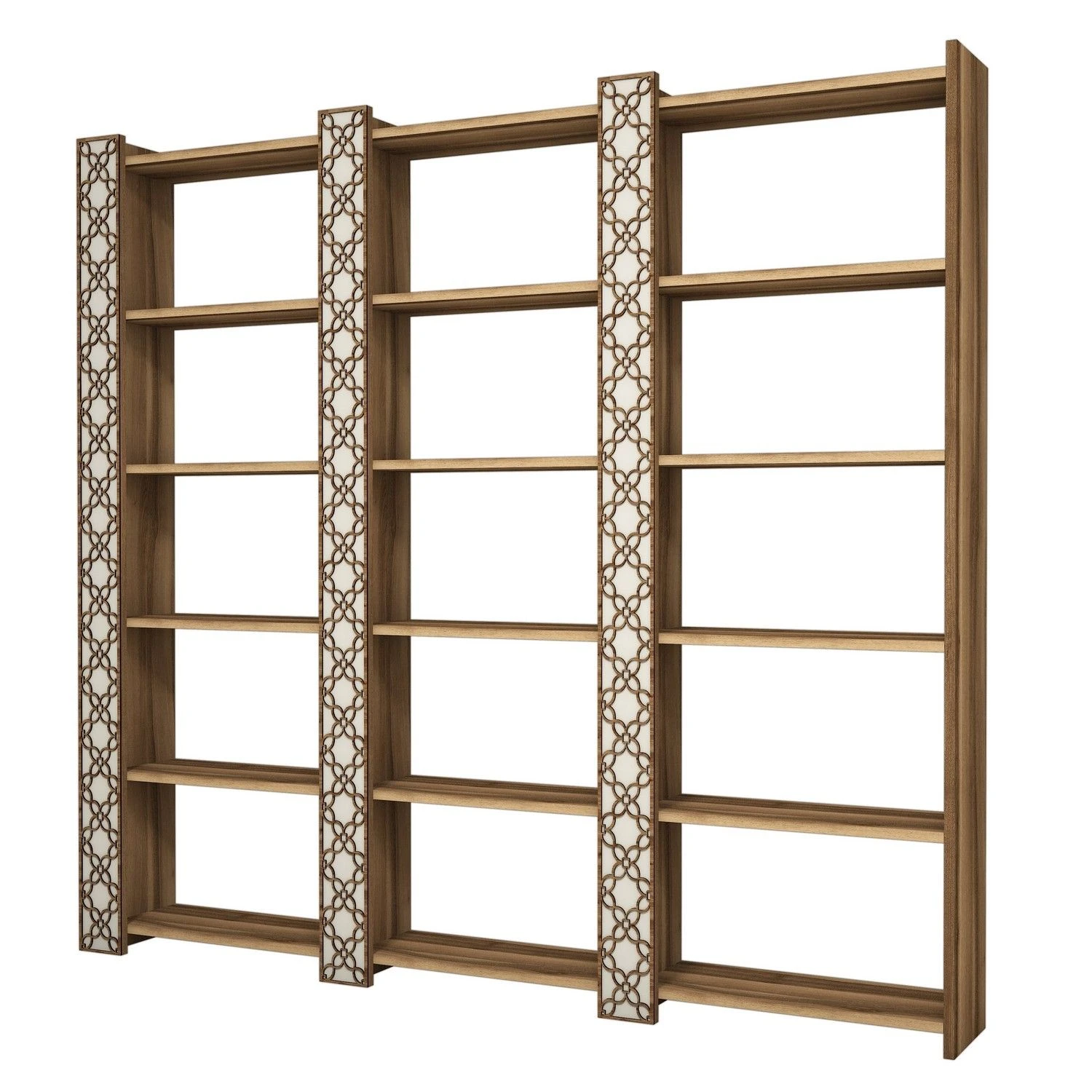 Stijlvolle Woody Boekenplank | 100% Melamine Gecoat | 184cm Breedte | Walnoot Crème 4 Stijlvolle Woody Boekenplank | 100% Melamine Gecoat | 184cm Breedte | Walnoot Crème - Afbeelding 4