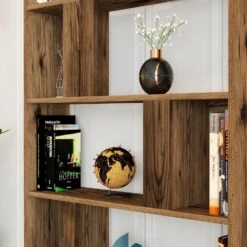 Woody Boekenplank | 100% Melamine | Notelaar | 18mm | 90x180x20cm -Emob 845HCT3643 20 203 2f08