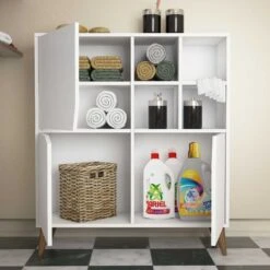 Woody Fashion Multifunctionele Kast | 100% Melamine | 18mm Dikte | 100x115x30cm | Wit -Emob 845HCT3910 20 202 d8f8