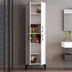 Woody Fashion Multifunctioneel Kabinet | 18 Mm Dik | Metalen Poot Wit -Emob 845HCT3924 20 203 0b13