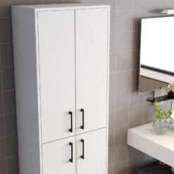 Woody Fashion Multifunctioneel Kabinet | 18 Mm Dik | Metalen Poot Wit -Emob 845HCT3924 20 204 811a