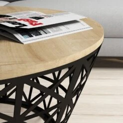 Woody Fashion Eiken Zwart Salontafel -Emob 845HCT5225 20 203 743f