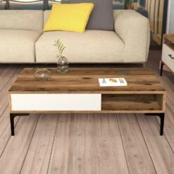 Woody Manier Salontafel | Walnoot Crème | 18mm Dik -Emob 845HCT5269 20 203 1967