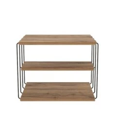 Elegante 2-Tier Bijzettafel | Atlantic Pine Zwart -Emob 854KLN2813 20 203 dda3