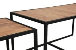 Salontafel Set | Metalen Poten | 100% Melamine Gecoat | Walnoot Zwart -Emob 854KLN2902 20 2012 d3c2