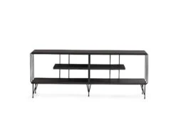 TV-meubel | Metalen Poten | 100% Melamine | 120cm | Donker Bruin -Emob 854KLN3044 20 204 c3b2