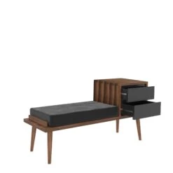 Zaalstandaard | 100% Melamine Gecoat | 30mm Dikte | Telescopische Lade | 52 DNS Schuim | Noten Antraciet -Emob 854KLN3804 20 204 1c0b