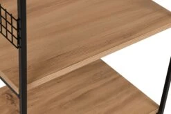 Multifunctionele Kast | 100% Melamine Gecoat | Metalen Poten | 60x124x45 Cm | Zwart Grenen -Emob 854KLN3913 20 2011 60a5