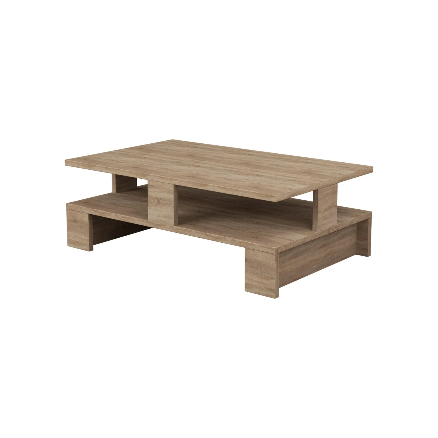 Houten Manier Koffietafel | 18mm Dikte | Eik Kleur 2 Houten Manier Koffietafel | 18mm Dikte | Eik Kleur - Afbeelding 2