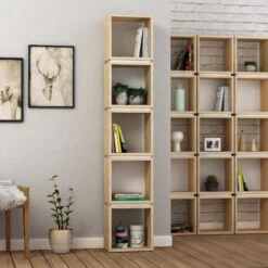 Boekenplank Woody Fashion | 32 X 22 X 167 Cm | Oak White