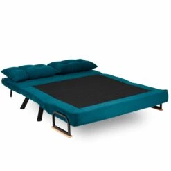 Stijlvolle 2-persoons Slaapbank | Comfort En Design | 100% Metalen Frame | Petrol Green -Emob 859FTN1276 20 204 97db