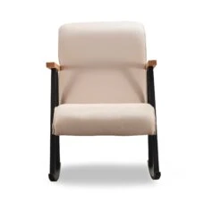 Stijlvolle En Comfortabele Schommelstoel | Metalen Frame | Crèmekleur -Emob 859FTN1703 20 202 8296