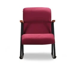 Stijlvolle En Comfortabele Schommelstoel | Metalen Frame | Kastanjebruine Kleur -Emob 859FTN1706 20 202 42e6