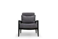Hilena Wing Chair | Beukenhouten Frame | Polyester | Grijs -Emob 859FTN1739 4 9c4f