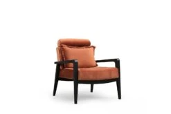 Hilena Wing Chair | Beukenhouten Frame | 100% Polyester Stof | Kaneel -Emob 859FTN1740 20 205 0ff1