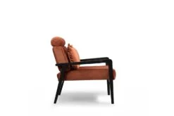 Hilena Wing Chair | Beukenhouten Frame | 100% Polyester Stof | Kaneel -Emob 859FTN1740 20 206 6361