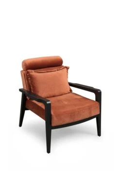 Hilena Wing Chair | Beukenhouten Frame | 100% Polyester Stof | Kaneel -Emob 859FTN1740 3 6bf8
