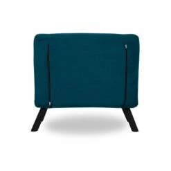 Comfortabele 1-persoons Slaapbank Met Metalen Frame | Petrol Green | 100% Polyester Stof -Emob 859FTN2315 20 206 1cad