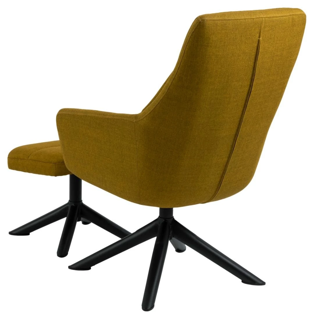 Relaxfauteuil Harper - Okergeel 6 Relaxfauteuil Harper - Okergeel - Afbeelding 6