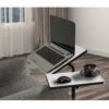 Laptoptafel Sapphire | 45,5 X 67 X 87 Cm | Metalen Frame | Kleur: Wit-Zwart