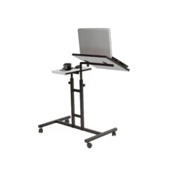 Laptoptafel Sapphire | 45,5 X 67 X 87 Cm | Metalen Frame | Kleur: Wit-Zwart -Emob 863SPH2821 20 203 b365