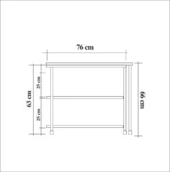 Zijtafel Atlantische Pine Zwart -Emob 863SPH2828 20 2018 1034