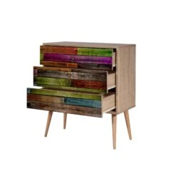 Vella Commode | 100% Gemelamineerd | Sonoma Eik | 80x90x40cm -Emob 863SPH3405 20 205 5dea