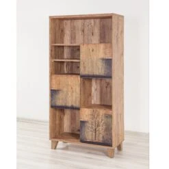 Boekenplank Sapphire | 100% Melamine | Houten Poten | Atlantic Pine -Emob 863SPH3611 20 202 848d