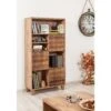 Boekenplank Sapphire | 100% Melamine | Houten Poten | 80x155x36 Cm