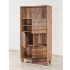 Boekenplank Sapphire | 100% Melamine | Houten Poten | 80x155x36 Cm -Emob 863SPH3613 20 203 593b