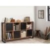 Boekenplank Sapphire | 164 X 89 X 35 Cm | Atlantisch Pine-design | Zwart