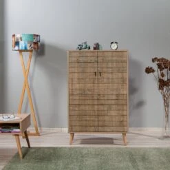 Vella Multifunctionele Kast | Eik | 80x127x36 Cm -Emob 863SPH3928 20 202 0a75