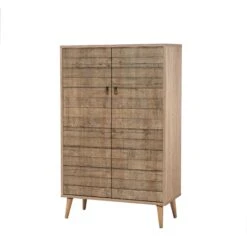 Vella Multifunctionele Kast | Eik | 80x127x36 Cm -Emob 863SPH3928 20 205 9c63