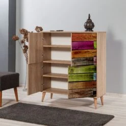 Vella Multifunctionele Kast | 18 Mm Dik | 100% Melamine | Eikenkleur -Emob 863SPH3931 20 203 a944