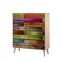 Vella Multifunctionele Kast | 18 Mm Dik | 100% Melamine | Eikenkleur -Emob 863SPH3931 20 205 0ea2