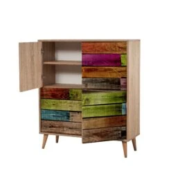 Vella Multifunctionele Kast | 18 Mm Dik | 100% Melamine | Eikenkleur -Emob 863SPH3931 20 207 8da2