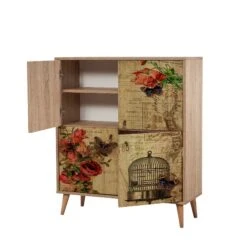 Vella Multifunctionele Kast | 100% Melamine | 18 Mm Dik | Haagbeuken Poten -Emob 863SPH3935 20 207 5694