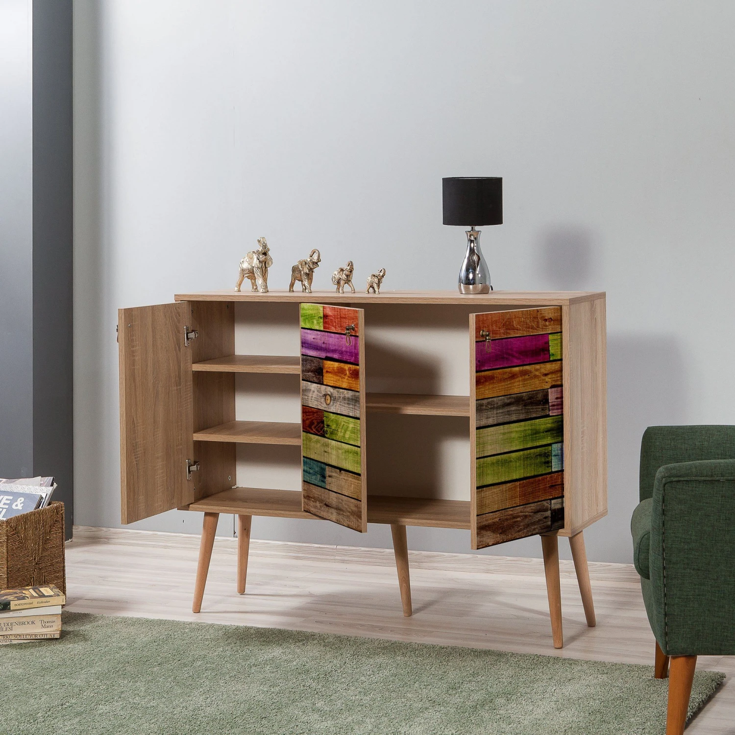 Vella Console | Eiken | 100% Gemelamineerd | 120cm Breedte 7 Vella Console | Eiken | 100% Gemelamineerd | 120cm Breedte - Afbeelding 7