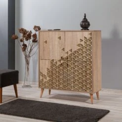 Vella Multifunctionele Kast | Sonoma Eik | 100% Melamine | 18 Mm Dik