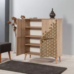 Vella Multifunctionele Kast | Sonoma Eik | 100% Melamine | 18 Mm Dik -Emob 863SPH3943 20 203 9379