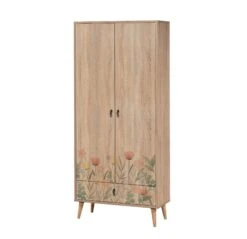 Vella Garderobekast | 100% Melamine Gecoat | Multicolor | 80x190x45 Cm -Emob 863SPH4247 20 202 2c98