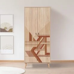 Vella Garderobekast | Melamine Coating | Houten Poten | UV-print