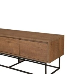 TV-meubel Sapphire | 100% Melamine | Metalen Frame | Walnoot Zwart -Emob 863SPH5105 20 203 1565