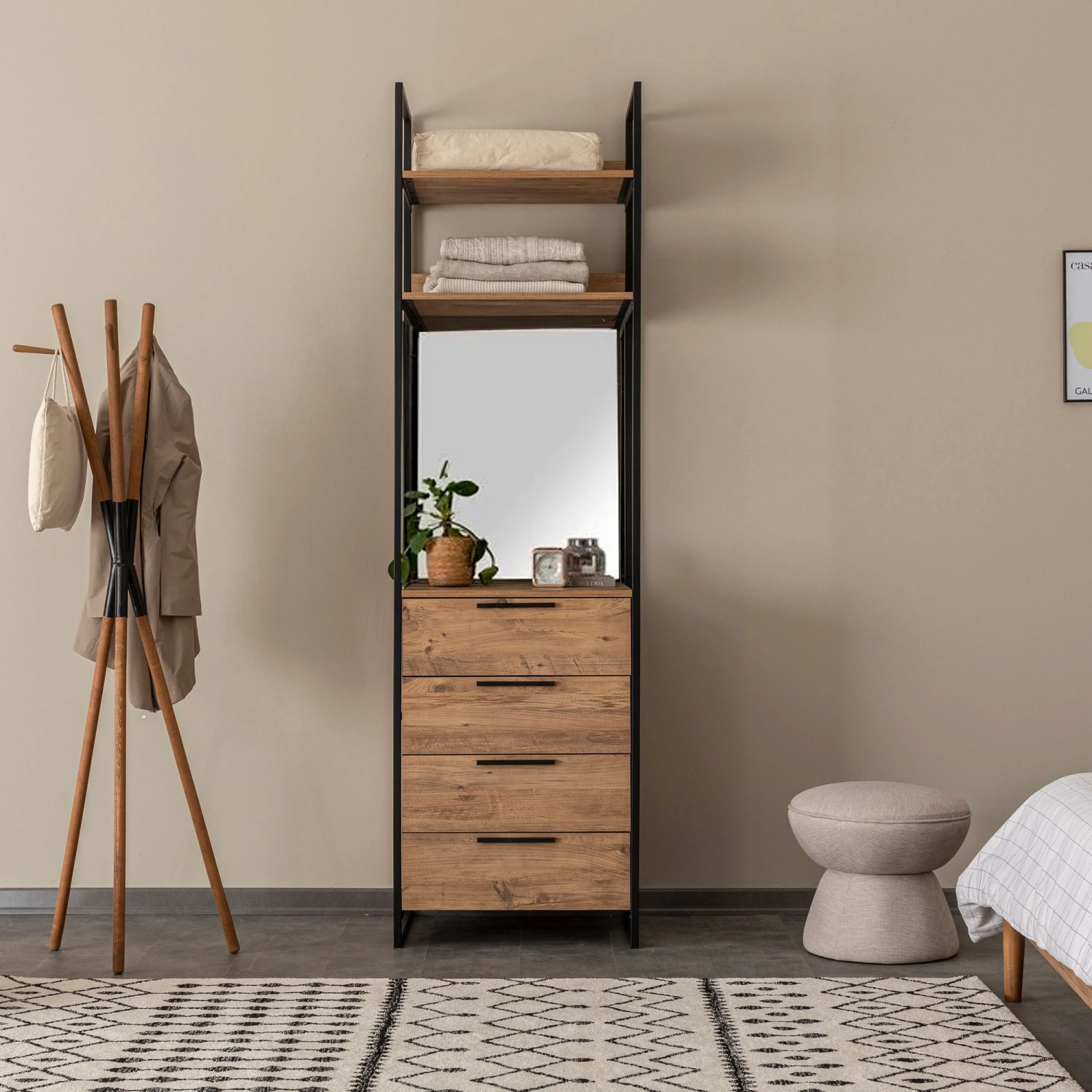 Garderobekast Sapphire | 100% Melamine | 18 Mm Dik | Atlantic Pine 1 Garderobekast Sapphire | 100% Melamine | 18 Mm Dik | Atlantic Pine