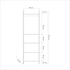 Saffier Melamine Gecoate Kledingkast | 18mm Dikte | Atlantic Pine -Emob 863SPH5420 20 2013 112d