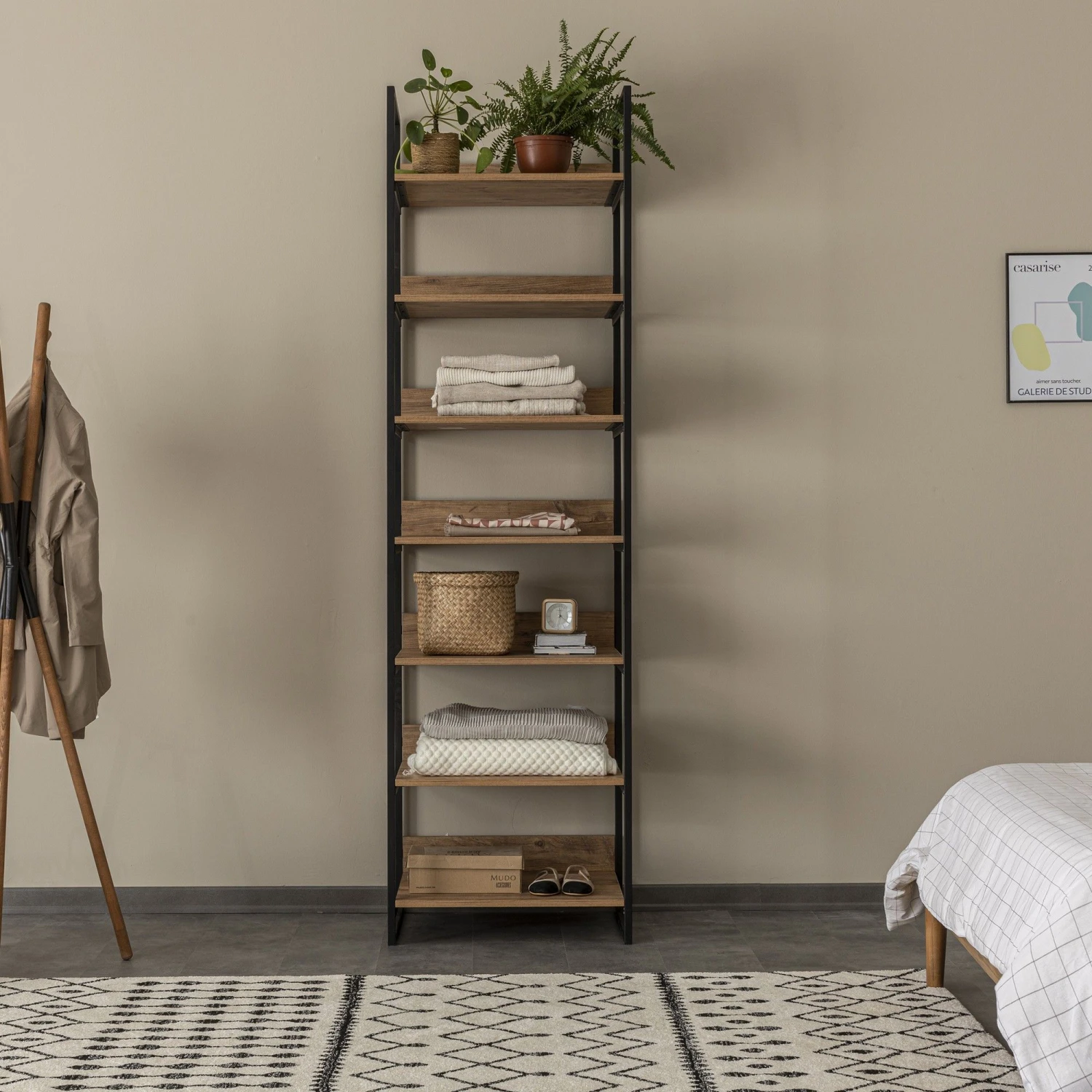 Garderobekast Saffier | Melamine Coating | 18 Mm Dik | PVC Randen | Metalen Poten 14 Garderobekast Saffier | Melamine Coating | 18 Mm Dik | PVC Randen | Metalen Poten - Afbeelding 14